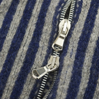 【中古】マクラーレン Mc Laren ウール ジップニットベスト グレーxネイビー【 46 】【 状態ランクC 】【 メンズ 】