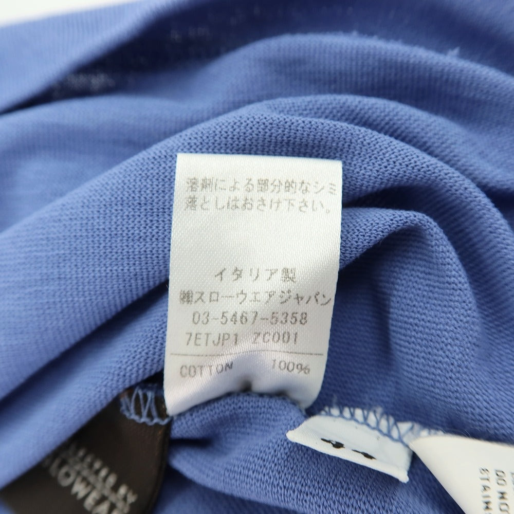 【中古】ザノーネ ZANONE コットン 半袖ポロシャツ ブルー【サイズ44】【 状態ランクD 】【 メンズ 】