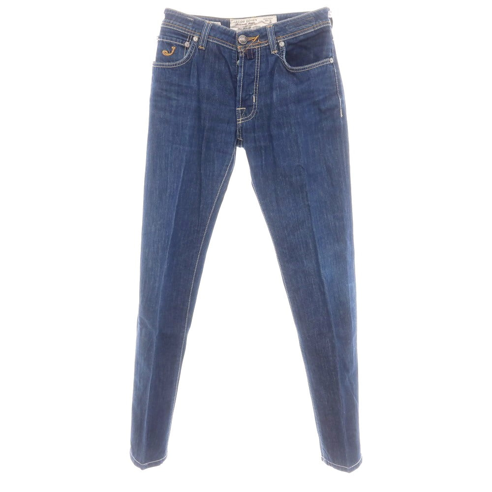 【中古】ヤコブコーエン JACOB COHEN コットン ジーンズ デニムパンツ ネイビー【サイズ29】【 状態ランクC 】【 メンズ 】[CPD]