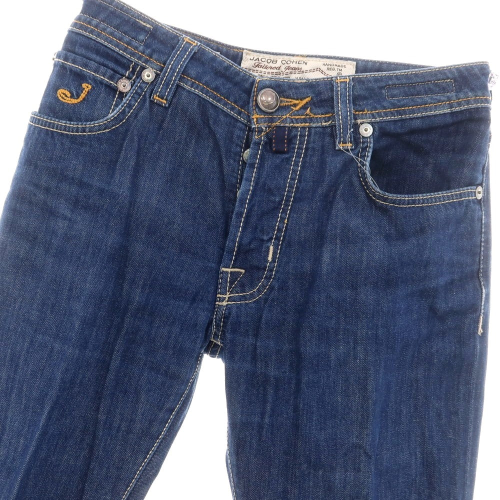 【中古】ヤコブコーエン JACOB COHEN コットン ジーンズ デニムパンツ ネイビー【 29 】【 状態ランクC 】【 メンズ 】