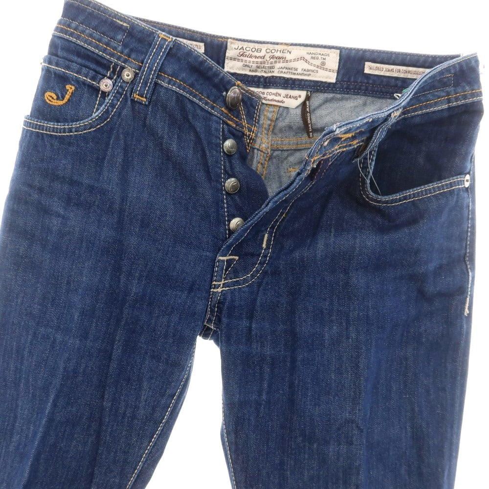 【中古】ヤコブコーエン JACOB COHEN コットン ジーンズ デニムパンツ ネイビー【サイズ29】【 状態ランクC 】【 メンズ 】[CPD]