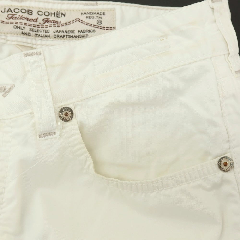 【中古】ヤコブコーエン JACOB COHEN PW688 コットン 5ポケットパンツ ホワイト【サイズ29】【 状態ランクC 】【 メンズ 】