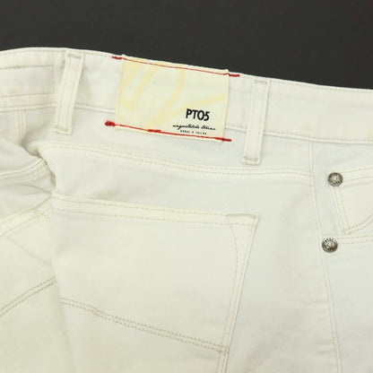 【中古】ピーティーゼロチンクエ PT05 SUPER WHITE ストレッチ コットン 5ポケットパンツ ホワイト【サイズ28】【 状態ランクC 】【 メンズ 】