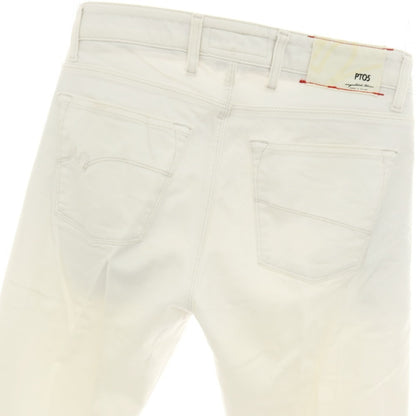 【中古】ピーティーゼロチンクエ PT05 SUPER WHITE ストレッチ コットン 5ポケットパンツ ホワイト【サイズ28】【 状態ランクC 】【 メンズ 】