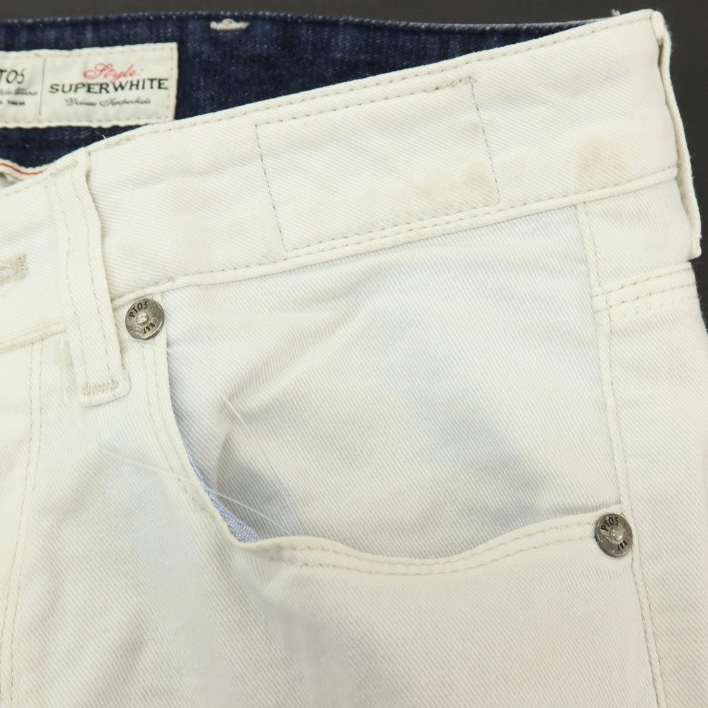 【中古】ピーティーゼロチンクエ PT05 SUPER WHITE ストレッチ コットン 5ポケットパンツ ホワイト【サイズ28】【 状態ランクC 】【 メンズ 】