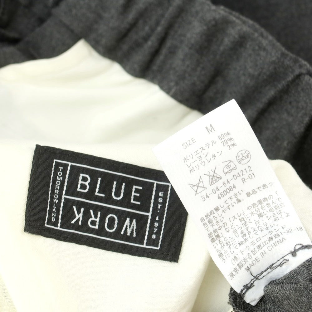 【中古】ブルーワーク トゥモローランド BLUE WORK TOMORROWLAND ストレッチ ポリエステルレーヨン イージースラックスパンツ グレー【サイズM】【 状態ランクC 】【 メンズ 】[CPD]