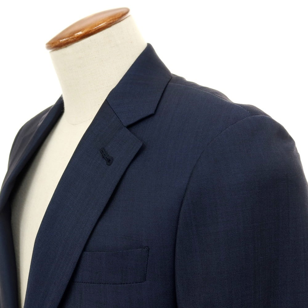 【中古】アルマーニ コレッツォーニ ARMANI COLLEZIONI TREND ウールモヘヤ 2つボタンスーツ ネイビー【サイズ46】【 状態ランクA 】【 メンズ 】