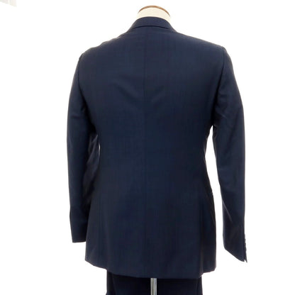 【中古】アルマーニ コレッツォーニ ARMANI COLLEZIONI TREND ウールモヘヤ 2つボタンスーツ ネイビー【サイズ46】【 状態ランクA 】【 メンズ 】