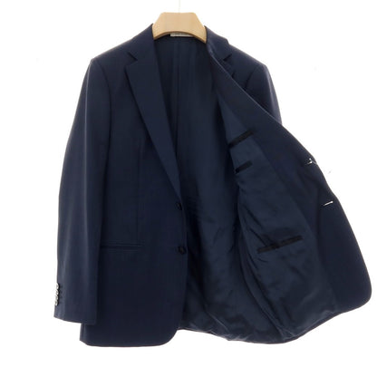 【中古】アルマーニ コレッツォーニ ARMANI COLLEZIONI TREND ウールモヘヤ 2つボタンスーツ ネイビー【サイズ46】【 状態ランクA 】【 メンズ 】