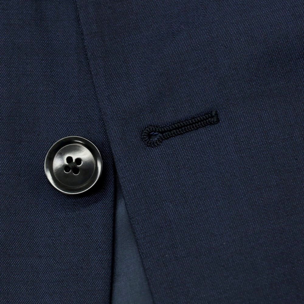 【中古】アルマーニ コレッツォーニ ARMANI COLLEZIONI TREND ウールモヘヤ 2つボタンスーツ ネイビー【サイズ46】【 状態ランクA 】【 メンズ 】