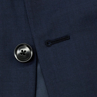 【中古】アルマーニ コレッツォーニ ARMANI COLLEZIONI TREND ウールモヘヤ 2つボタンスーツ ネイビー【サイズ46】【 状態ランクA 】【 メンズ 】