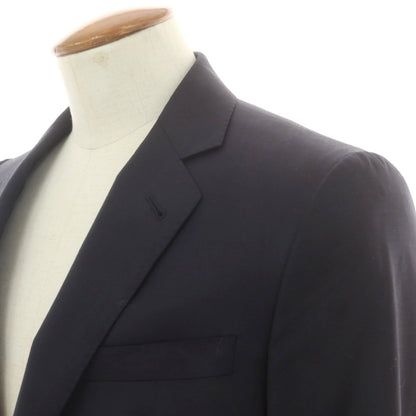 【中古】ジョルジオアルマーニ GIORGIO ARMANI WALL STREET ウールカシミヤ 2つボタンスーツ ブラックネイビー【 46 】【 状態ランクA 】【 メンズ 】