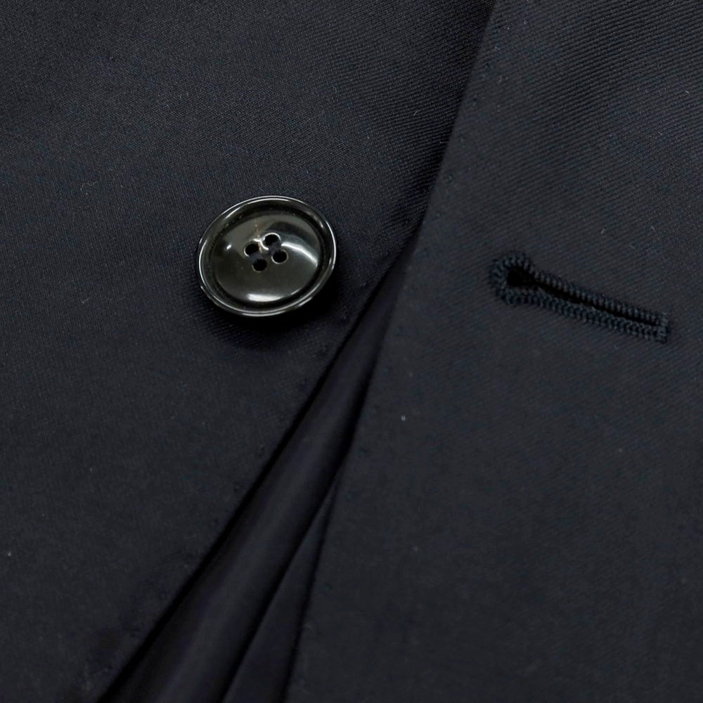 【中古】ジョルジオアルマーニ GIORGIO ARMANI WALL STREET ウールカシミヤ 2つボタンスーツ ブラックネイビー【 46 】【 状態ランクA 】【 メンズ 】