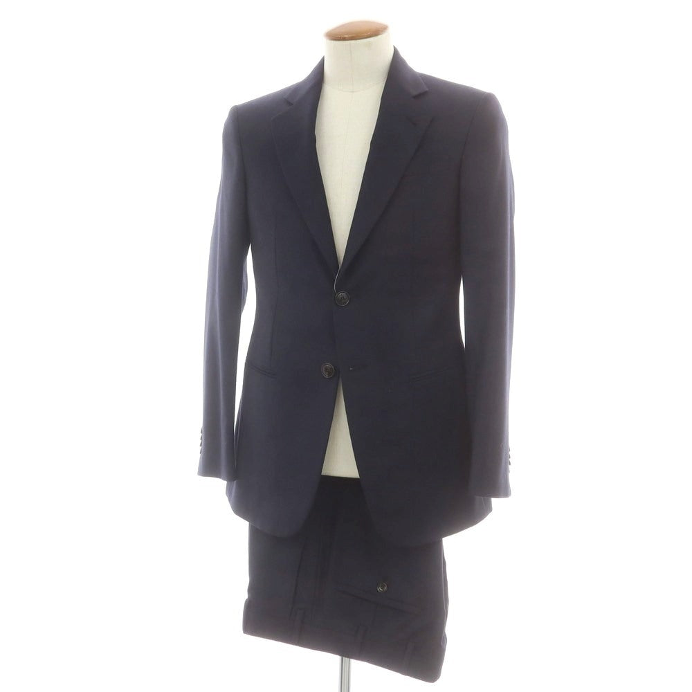 【中古】ジョルジオアルマーニ GIORGIO ARMANI TRADER BLU ウール 2つボタンスーツ ダークネイビー【 46 】【 状態ランクA 】【 メンズ 】