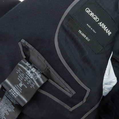 【中古】ジョルジオアルマーニ GIORGIO ARMANI TRADER BLU ウール 2つボタンスーツ ダークネイビー【 46 】【 状態ランクA 】【 メンズ 】