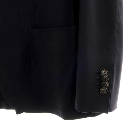 【中古】ジョルジオアルマーニ GIORGIO ARMANI ウール 2つボタンスーツ ブラック【サイズ48】【 状態ランクA 】【 メンズ 】