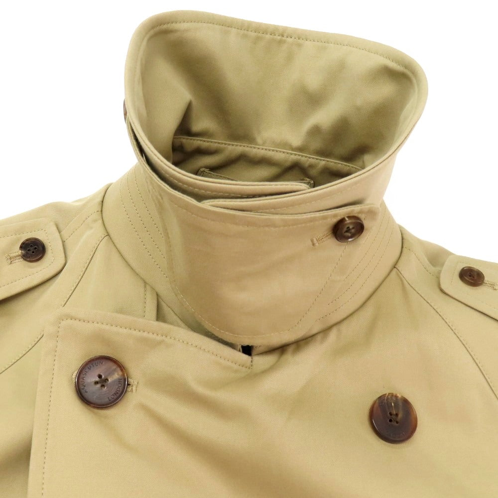 【中古】アクアスキュータム Aquascutum コットン トレンチコート ベージュ【 34 】【 状態ランクA 】【 メンズ 】