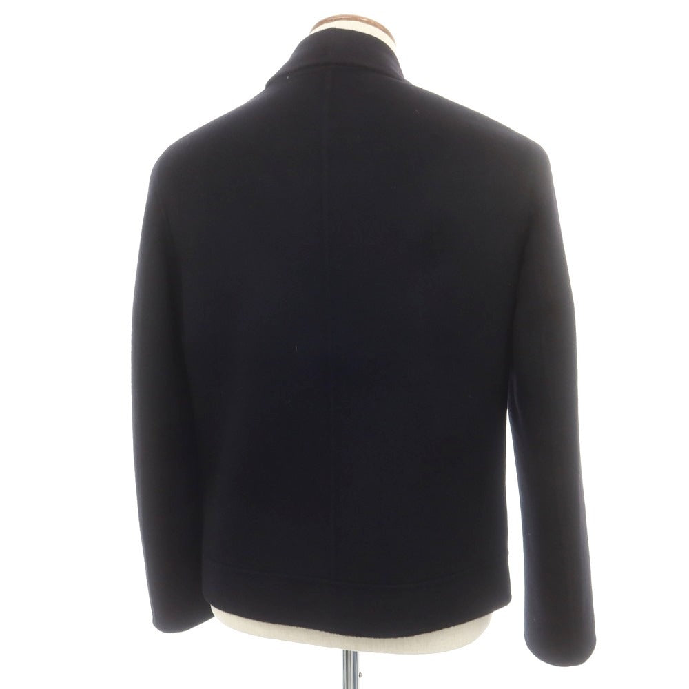 【中古】ジョルジオアルマーニ GIORGIO ARMANI カシミヤ ショールカラーダブルライダースジャケット ブラック【 46 】【 状態ランクA 】【 メンズ 】