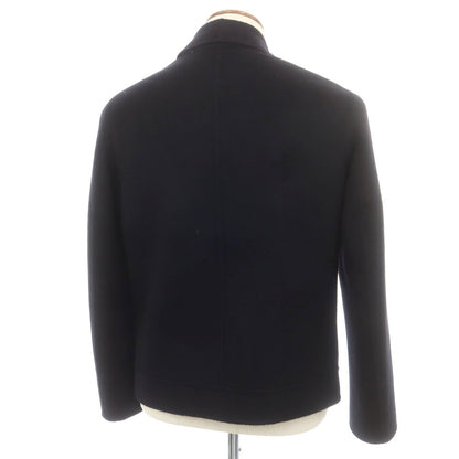 【中古】ジョルジオアルマーニ GIORGIO ARMANI カシミヤ ショールカラーダブルライダースジャケット ブラック【 46 】【 状態ランクA 】【 メンズ 】