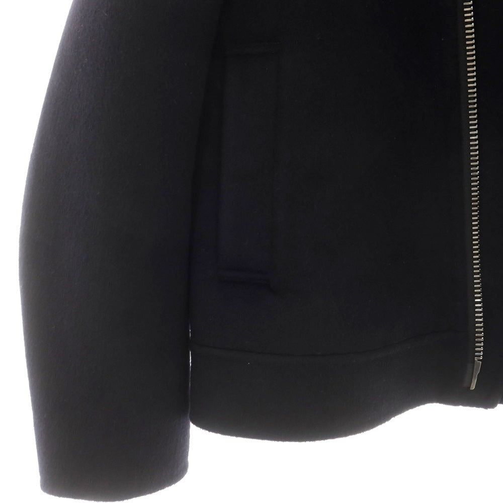 【中古】ジョルジオアルマーニ GIORGIO ARMANI カシミヤ ショールカラーダブルライダースジャケット ブラック【 46 】【 状態ランクA 】【 メンズ 】