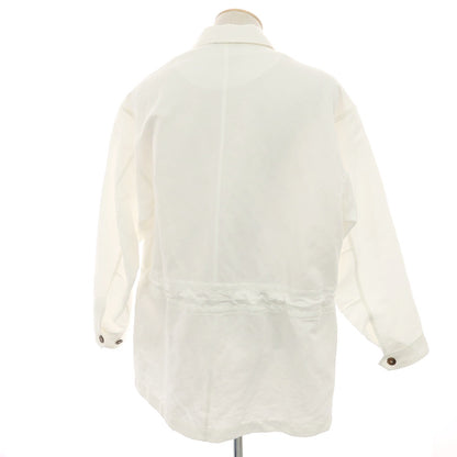 【中古】ジョルジオアルマーニ GIORGIO ARMANI リネンコットン ミリタリージャケット ホワイト【 44 】【 状態ランクB 】【 メンズ 】