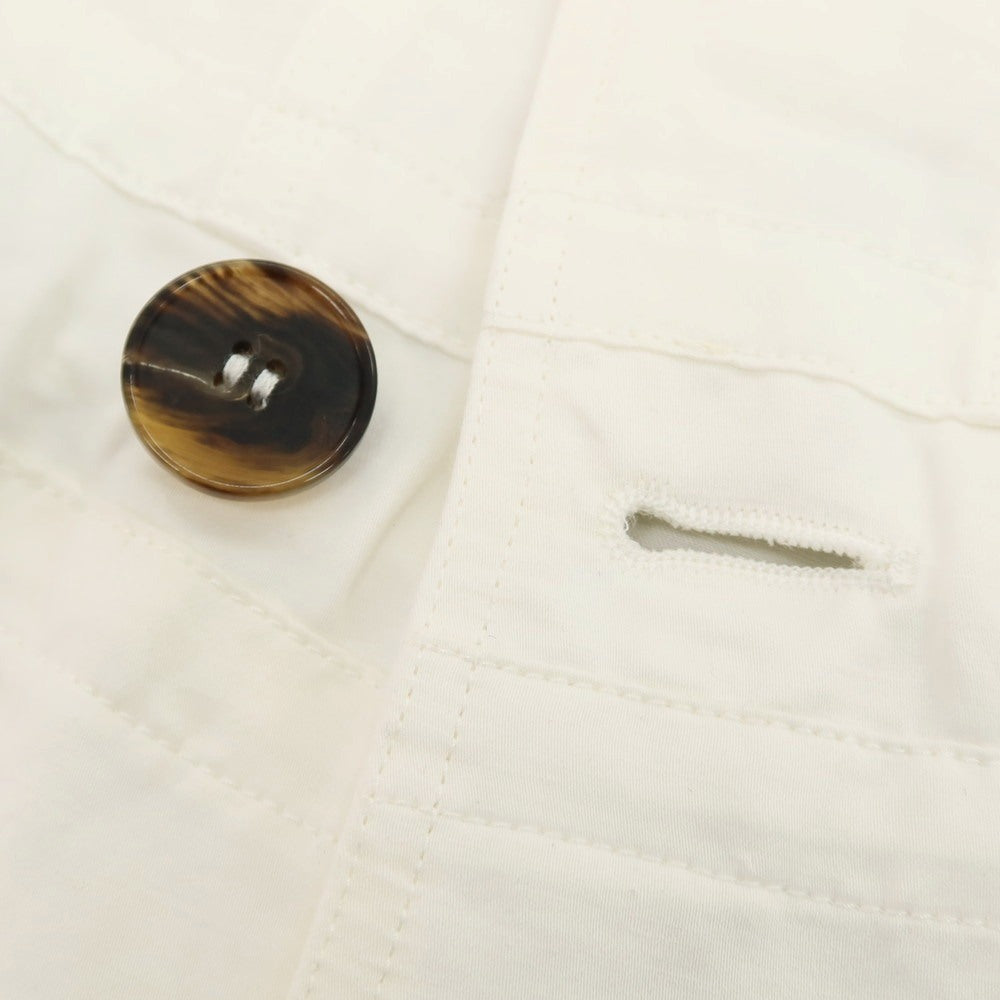 【中古】ジョルジオアルマーニ GIORGIO ARMANI リネンコットン ミリタリージャケット ホワイト【 44 】【 状態ランクB 】【 メンズ 】