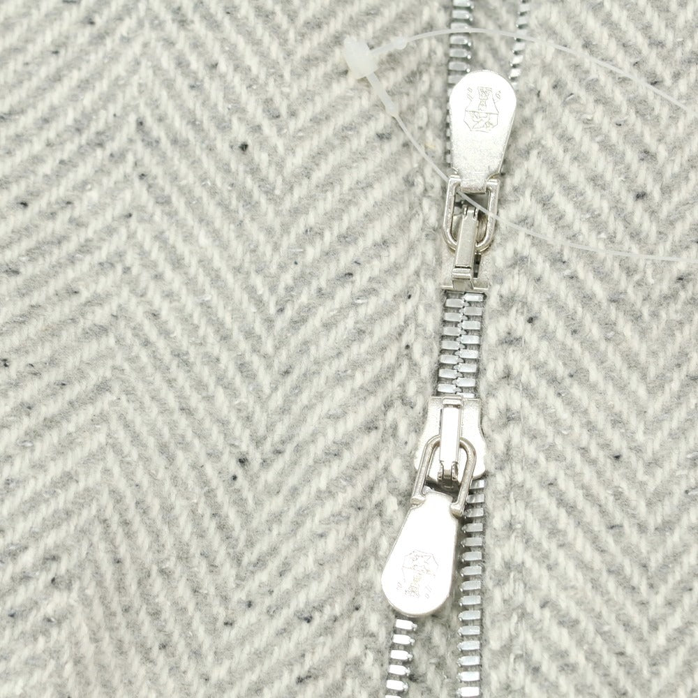 【中古】ブルネロクチネリ Brunello Cucinelli ウールシルク スイングトップ ライトグレーxホワイト【 44 】【 状態ランクA 】【 メンズ 】