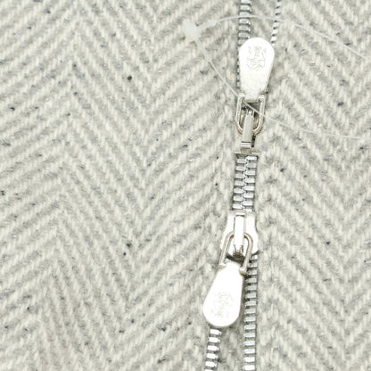 【中古】ブルネロクチネリ Brunello Cucinelli ウールシルク スイングトップ ライトグレーxホワイト【 44 】【 状態ランクA 】【 メンズ 】