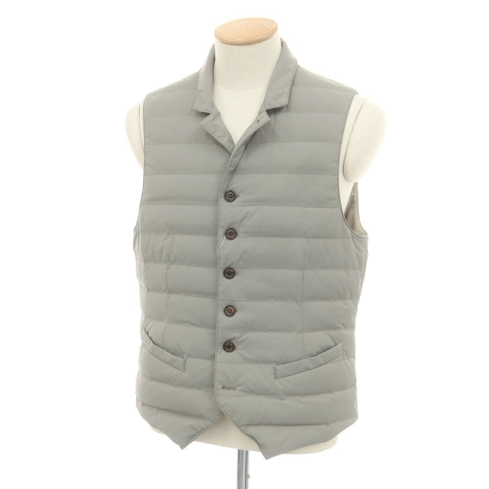 【中古】ブルネロクチネリ Brunello Cucinelli ナイロン ダウンベスト グレー【 サイズS 】【 状態ランクB 】【 メンズ 】 [BPD]