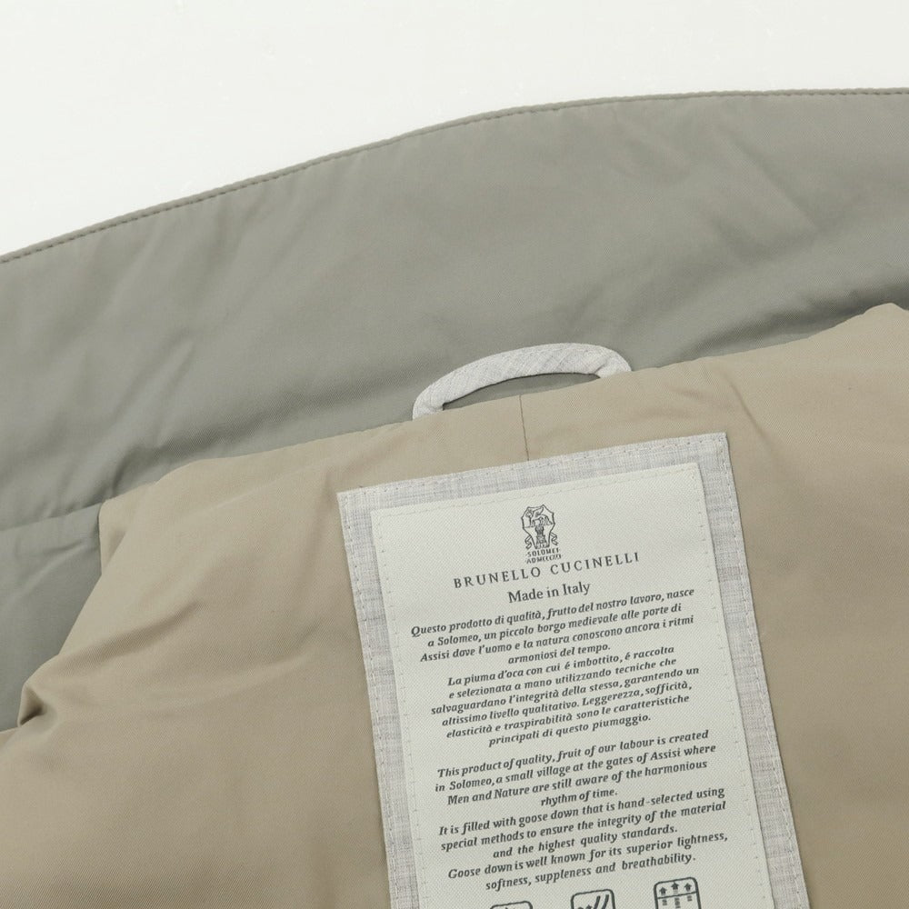 【中古】ブルネロクチネリ Brunello Cucinelli ナイロン ダウンベスト グレー【 サイズS 】【 状態ランクB 】【 メンズ 】 [BPD]