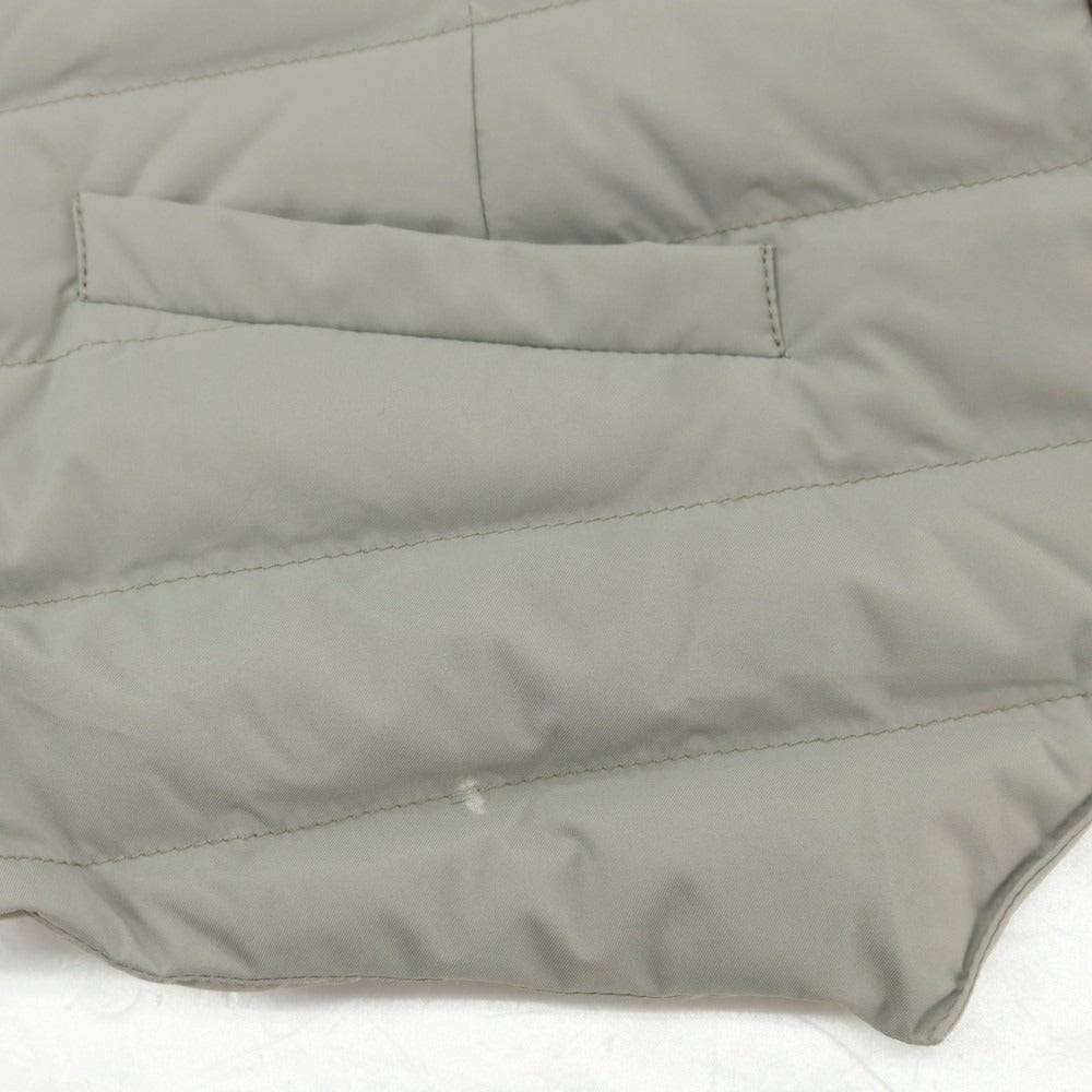 【中古】ブルネロクチネリ Brunello Cucinelli ナイロン ダウンベスト グレー【 サイズS 】【 状態ランクB 】【 メンズ 】 [BPD]