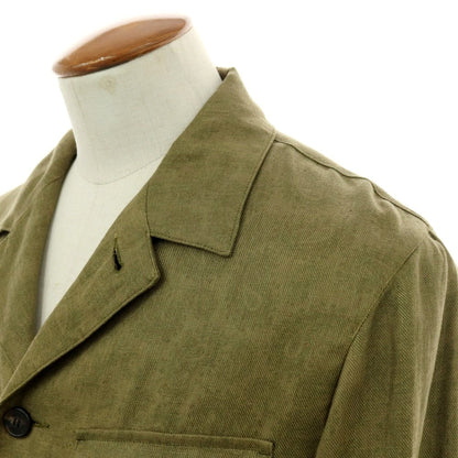 【中古】マッキントッシュ ロンドン MACKINTOSH LONDON リネン ペイズリー サファリジャケット オリーブグリーン【 40 】【 状態ランクB 】【 メンズ 】