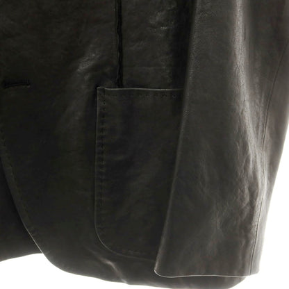 【中古】トレチェントウーノ 301 レザー カジュアルジャケット ブラック【 48 】【 状態ランクB 】【 メンズ 】