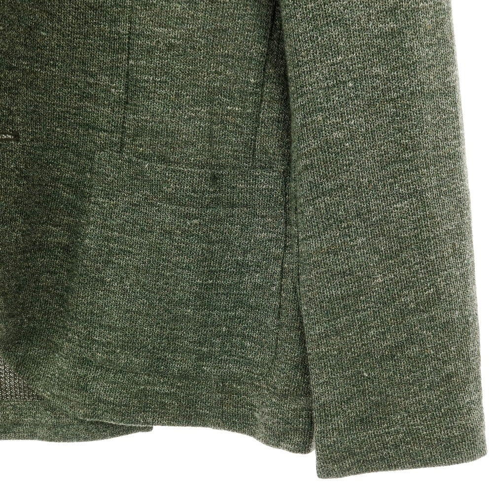 【中古】ファルコネリ Falconeri リネンコットン 2B ニットジャケット グリーン【サイズ48】【 状態ランクA 】【 メンズ 】