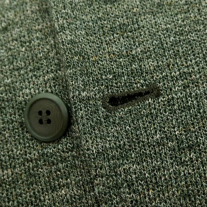 【中古】ファルコネリ Falconeri リネンコットン 2B ニットジャケット グリーン【サイズ48】【 状態ランクA 】【 メンズ 】