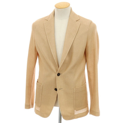 【中古】ティージャケット T-JACKET DNA コットン ジャージー 2B カジュアルジャケット ベージュ【サイズS】【 状態ランクB 】【 メンズ 】