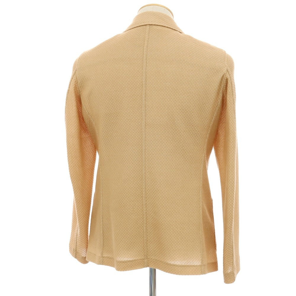 【中古】ティージャケット T-JACKET DNA コットン ジャージー 2B カジュアルジャケット ベージュ【サイズS】【 状態ランクB 】【 メンズ 】