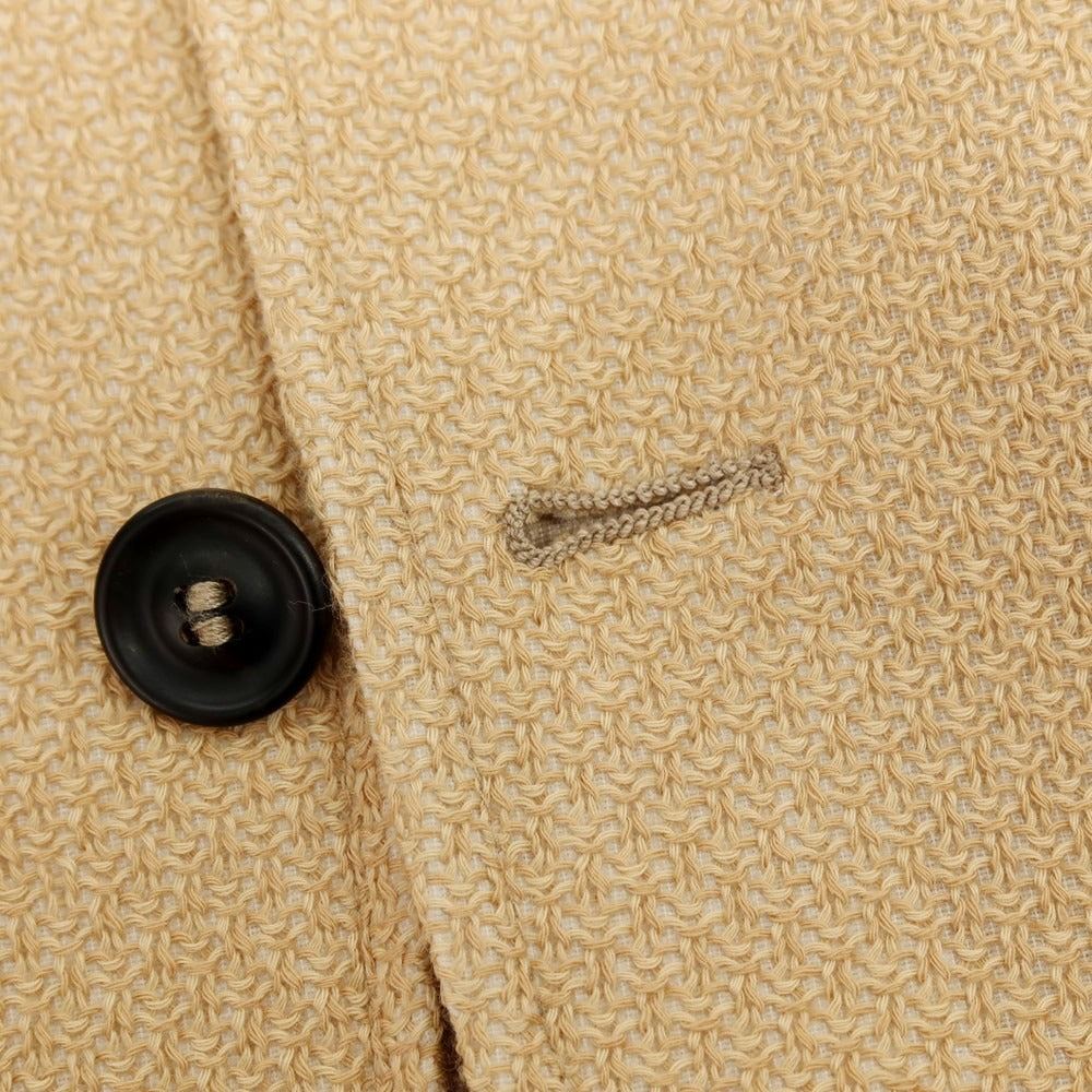 【中古】ティージャケット T-JACKET DNA コットン ジャージー 2B カジュアルジャケット ベージュ【サイズS】【 状態ランクB 】【 メンズ 】