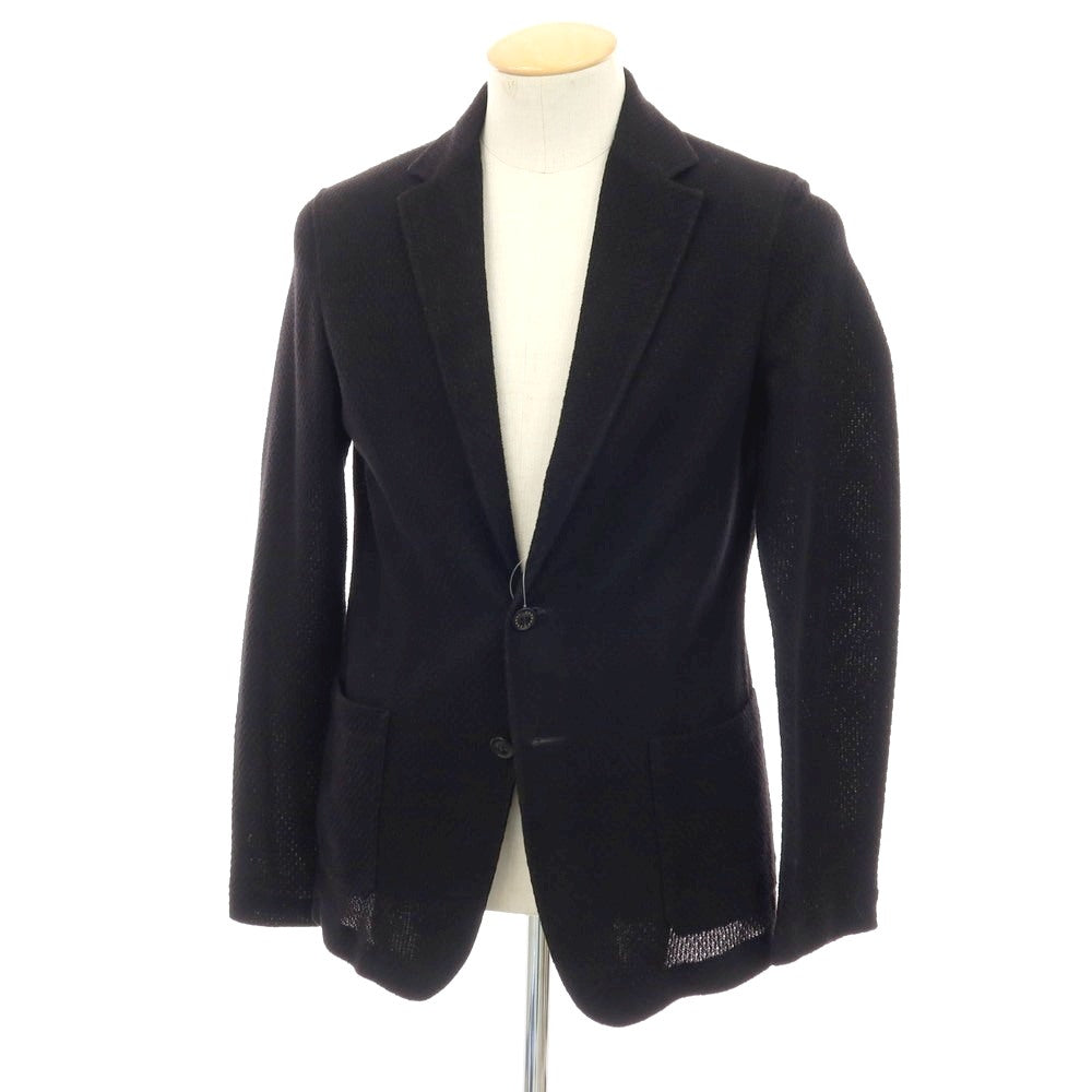 【中古】ティージャケット T-JACKET DNA コットン ジャージー 2B カジュアルジャケット ブラック【 サイズS 】【 状態ランクB 】【 メンズ 】 [CPD]