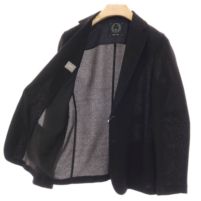 【中古】ティージャケット T-JACKET DNA コットン ジャージー 2B カジュアルジャケット ブラック【サイズS】【 状態ランクB 】【 メンズ 】