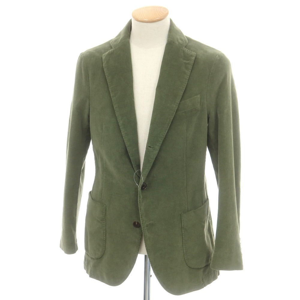 【中古】ドルモア DRUMOHR ストレッチコットン カジュアルジャケット グラスグリーン【 44 】【 状態ランクB 】【 メンズ 】