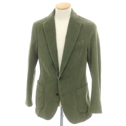 【中古】ドルモア DRUMOHR ストレッチコットン カジュアルジャケット グラスグリーン【 44 】【 状態ランクB 】【 メンズ 】