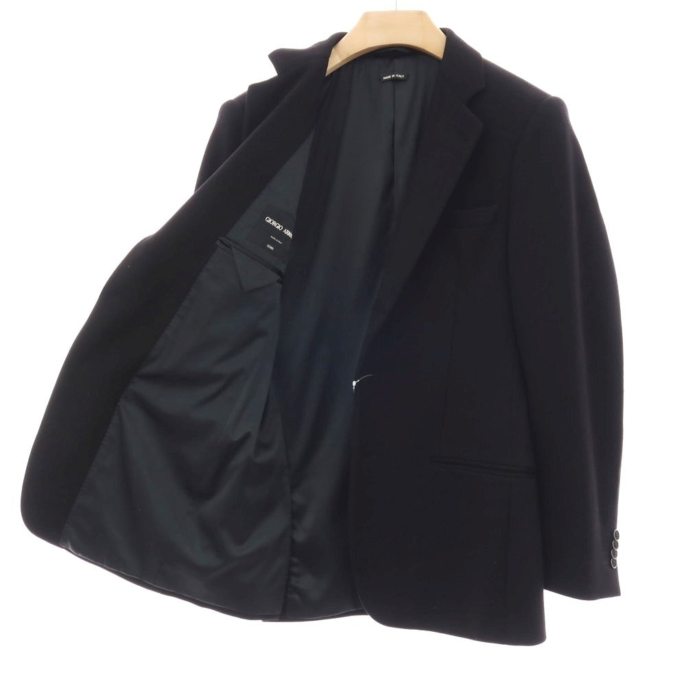 【中古】ジョルジオアルマーニ GIORGIO ARMANI SOHO ナイロンレーヨン ジャージー 2B カジュアルジャケット ブラック【サイズ48】【 状態ランクB 】【 メンズ 】