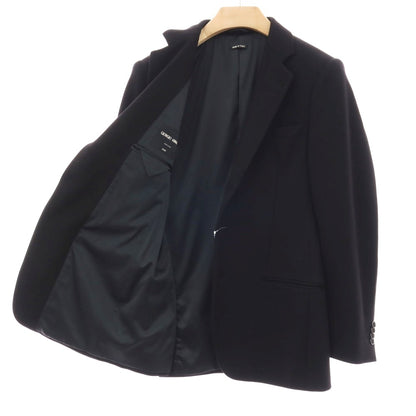 【中古】ジョルジオアルマーニ GIORGIO ARMANI SOHO ナイロンレーヨン ジャージー 2B カジュアルジャケット ブラック【サイズ48】【 状態ランクB 】【 メンズ 】