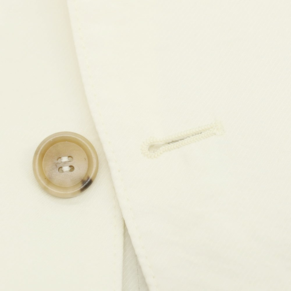 【中古】ジョルジオアルマーニ GIORGIO ARMANI UPTON シルクナイロン 2B カジュアルジャケット ホワイト【サイズ48】【 状態ランクC 】【 メンズ 】