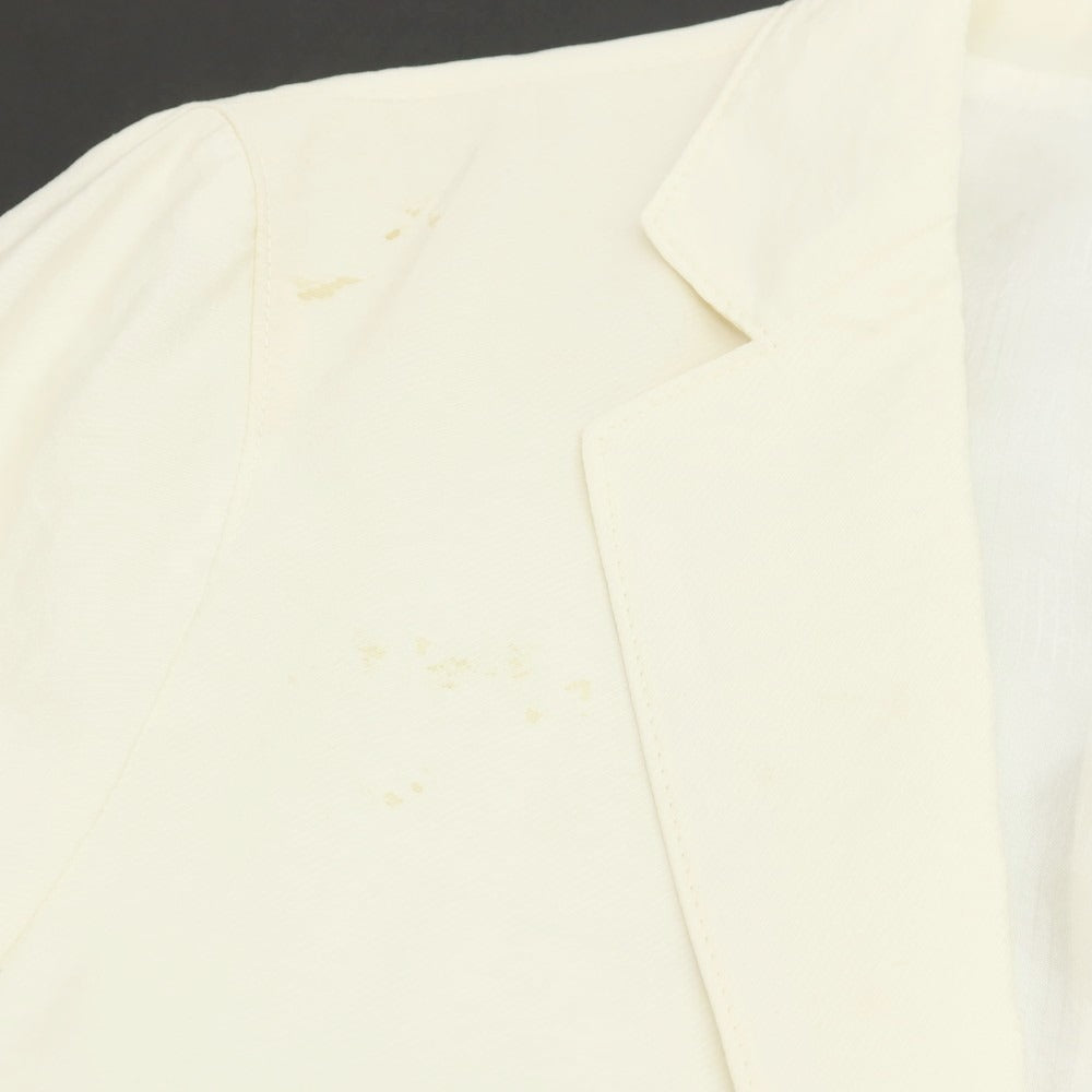 【中古】ジョルジオアルマーニ GIORGIO ARMANI UPTON シルクナイロン 2B カジュアルジャケット ホワイト【サイズ48】【 状態ランクC 】【 メンズ 】