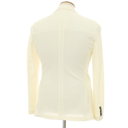 【中古】ジョルジオアルマーニ GIORGIO ARMANI ナイロンポリウレタン 3B カジュアルジャケット クリーム【サイズ46】【 状態ランクB 】【 メンズ 】