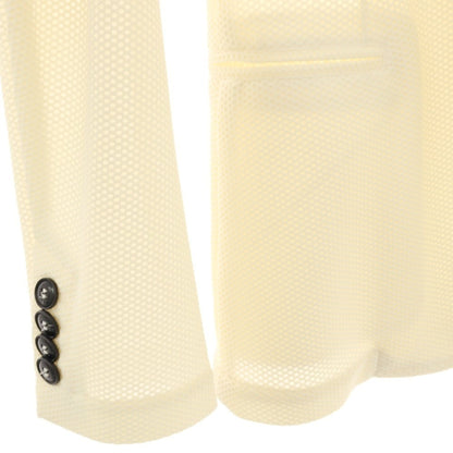 【中古】ジョルジオアルマーニ GIORGIO ARMANI ナイロンポリウレタン 3B カジュアルジャケット クリーム【サイズ46】【 状態ランクB 】【 メンズ 】