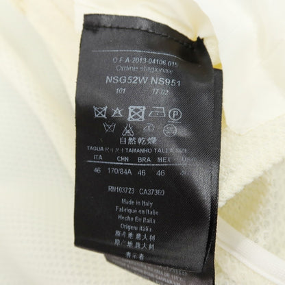 【中古】ジョルジオアルマーニ GIORGIO ARMANI ナイロンポリウレタン 3B カジュアルジャケット クリーム【サイズ46】【 状態ランクB 】【 メンズ 】