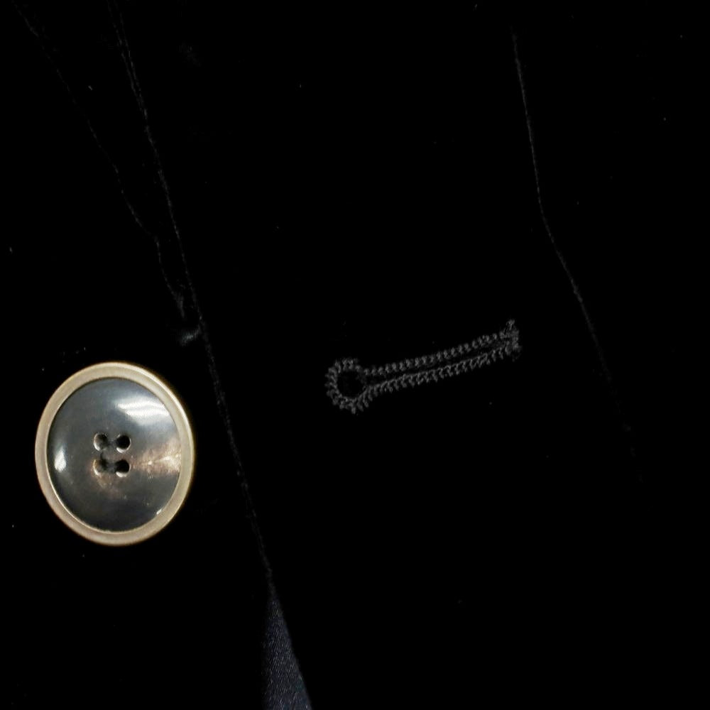【中古】ジョルジオアルマーニ GIORGIO ARMANI ベルベット カジュアルジャケット ブラック【 50 】【 状態ランクB 】【 メンズ 】